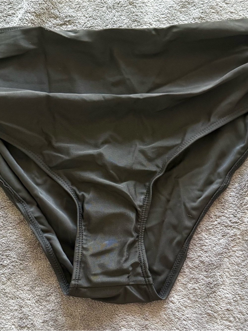 Solid Black Bikini Bottom